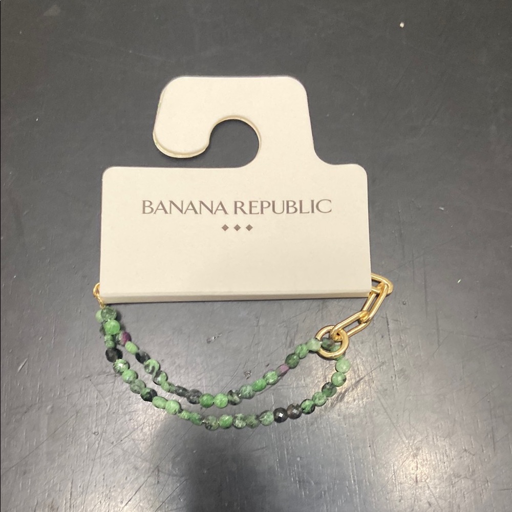 Banana Republic Factory Green Beaded Bracelet